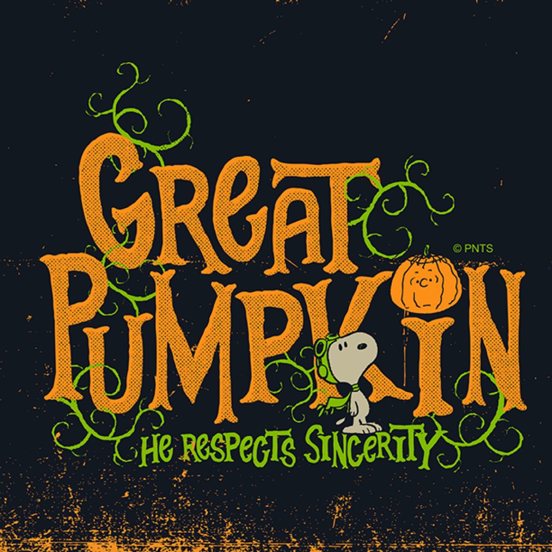 Peanuts_4Fans's tweet photo. It's #NationalPumpkinDay! Is your pumpkin patch sincere? 🎃 https://t.co/jnojFZqbET