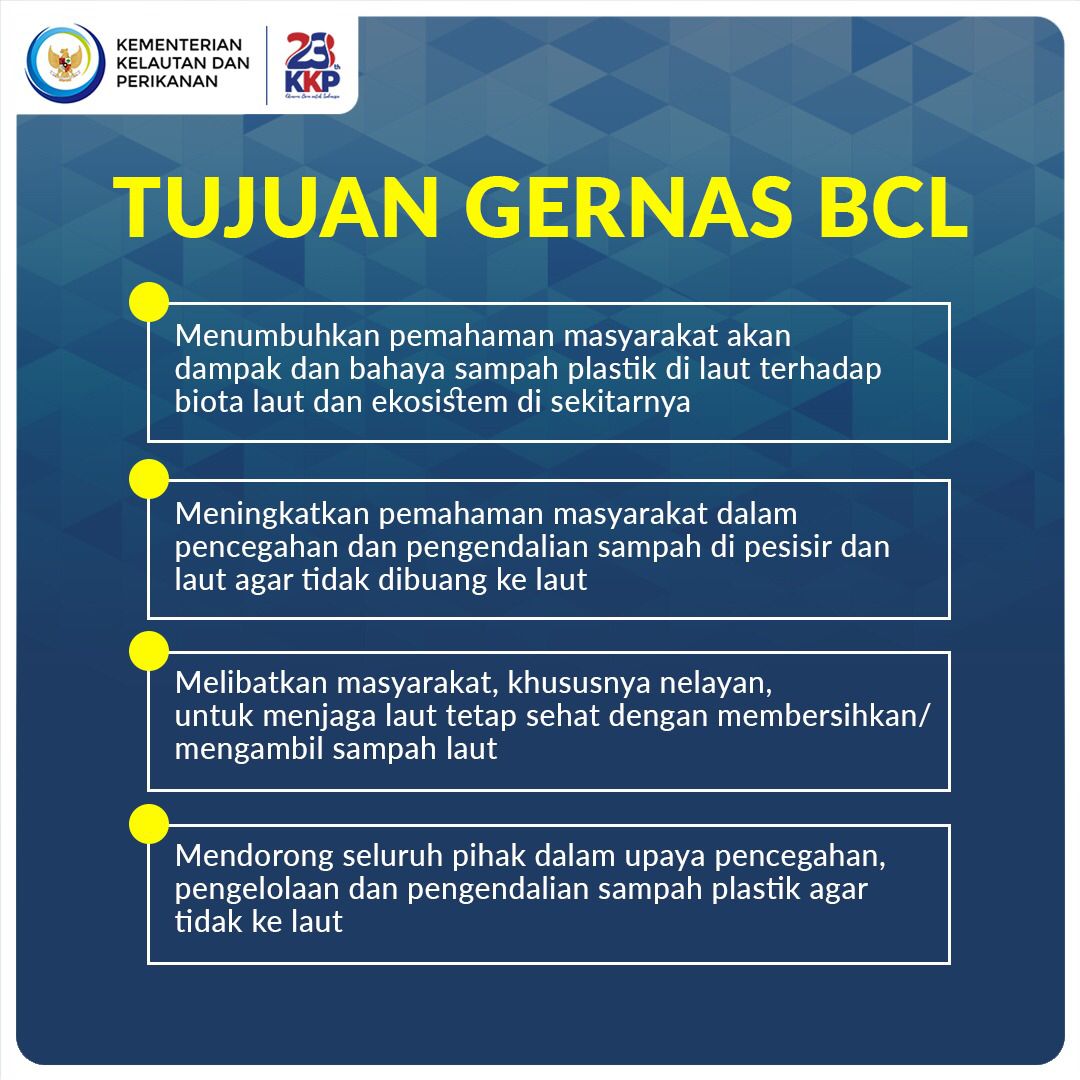 Edukasi pencegahan, pengelolaan, pengendalian dan inovasi pengelolaan sampah yang berkelanjutan perlu kolaborasi dan sinergi berbagai pihak

#KKPAccelerate #SaktiWahyuTrenggono #BulanCintaLaut #HUT23KKP