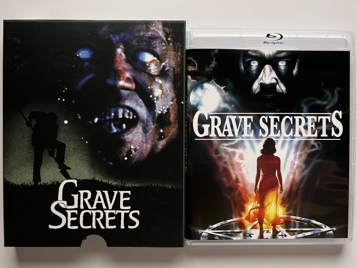ShawnE_Boy's tweet photo. Film #1346: “Grave Secrets” (1989). Mostly forgettable ghost/haunting flick. The headless ghost was kinda cool though. 👎🎃 #31DaysofHorror #Horror #Bluraycollection https://t.co/BmketOUmVh