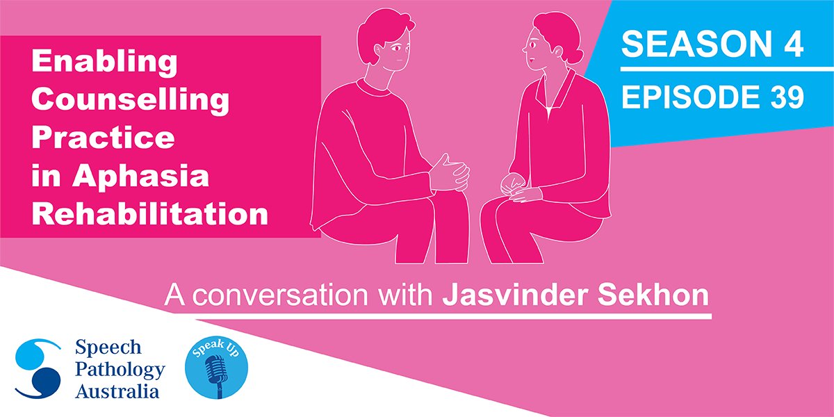 This week, Maire MacCana, a speech pathologist with the Tassie Health Service, chats with Jasvinder Sekhon, about her research into counselling training for #SLPeeps to support the psychological wellbeing of people with post-stroke #aphasia. #WeSpeechies soundcloud.com/speechpatholog…