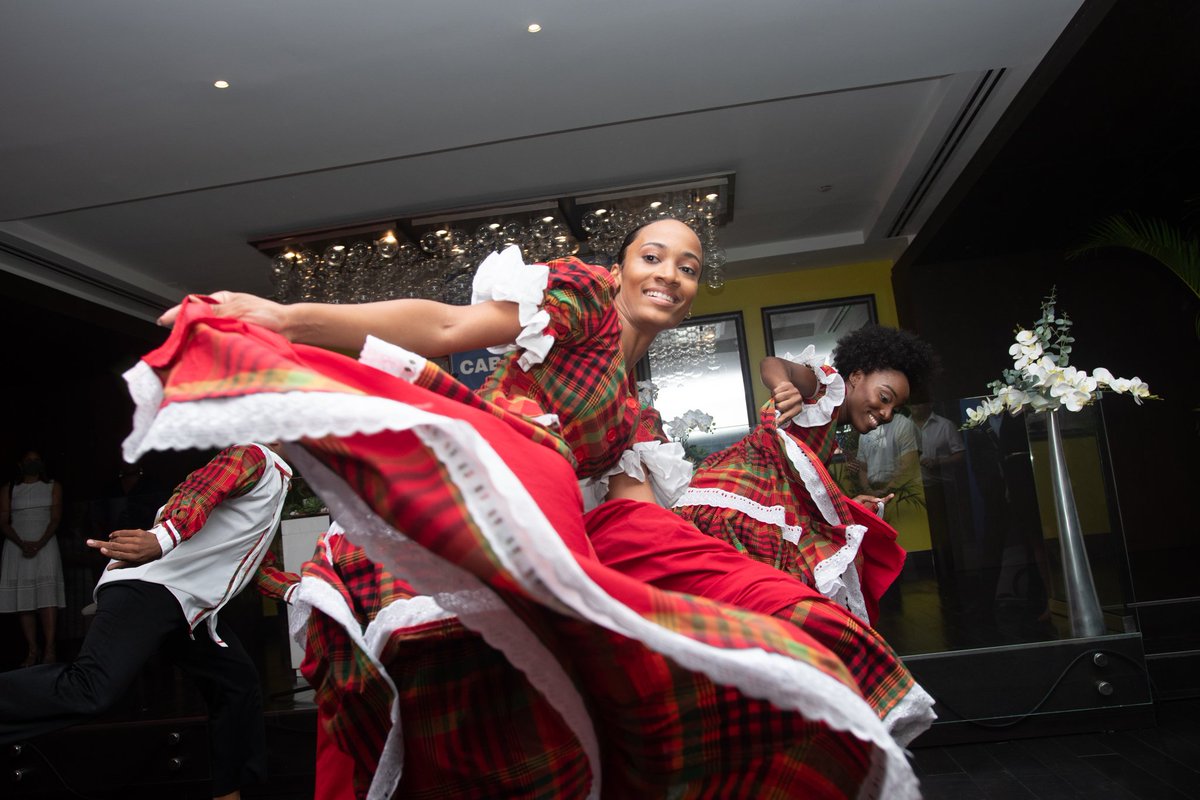 CABAssoc's tweet photo. CAB Conference Saint Lucia 2022 officially got underway on Wednesday night with a whirlwind journey through the island's cultural heritage in dance, drum, song, and masquerade, and a stirring speech by Minister of Finance, Hon. Wayne Girard.
#CABConference 🇱🇨🌴2⃣0⃣2⃣2⃣ https://t.co/E67wGbiK3a
