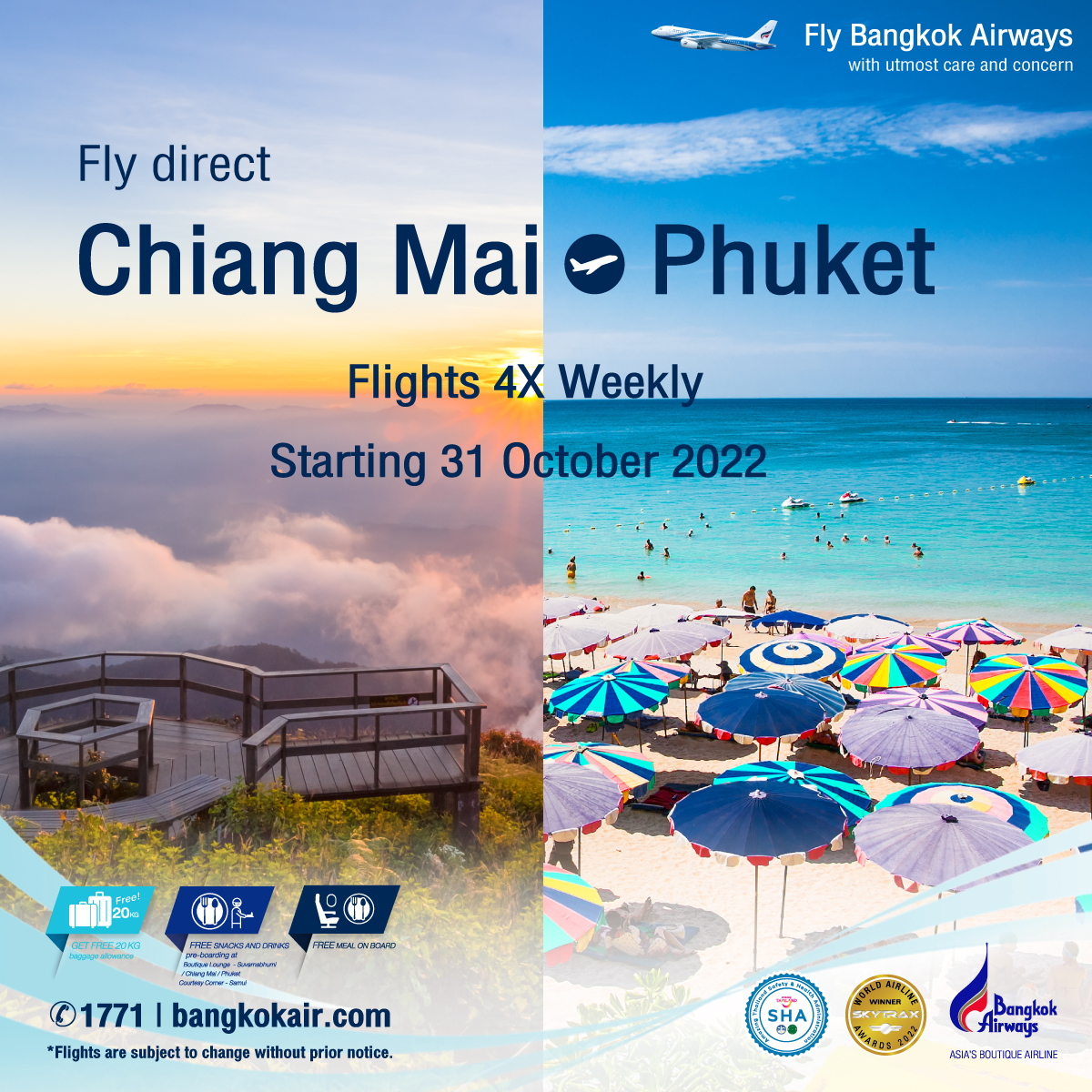 Bangkok Airways on Twitter "Bangkok Airways to resume direct flight service from Chiang Mai to
