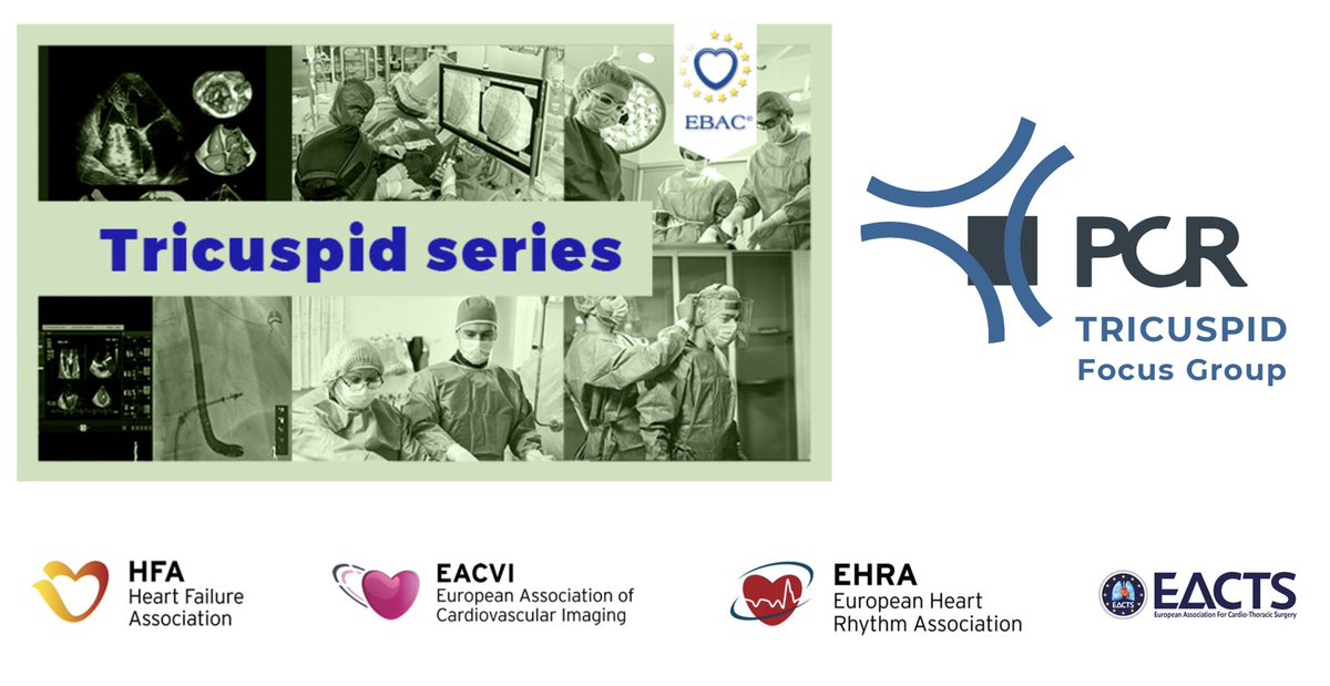 ⭐️A series of 6 webinars by the #PCRtricuspid Focus Group @PCRonline,4 of them in collaboration with🔑cardiology associations #EACVI #HFA #EHRA @EACTS to identify #treatTR patient pathways 🗓Kicks of today 5pm(CET): imaging in atrial STR ➡️Register here: pcronline.com/Webinars/PCR-W…