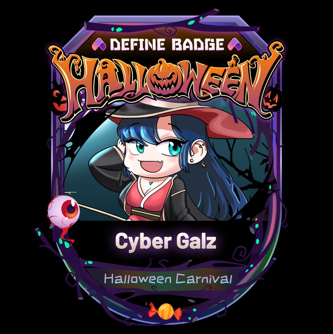 🎃 @CybergalzNFT X <a href="/DeFinePlatform/">DeFine | Web 3 Native Social NFT Platform</a> Halloween Badge Giveaway 🎃

👻 Halloween Badge &amp; reward pool of 10k $DFA

🧟‍♀️ To Enter:
6⃣ Like &amp; RT
6⃣ Tag 3 frens you want to trick
6⃣ Complete and get your treat
gleam.io/rKMQY/cyber-ga…

⏰Oct. 28th

#airdrop #nftgiveaway #NFTs