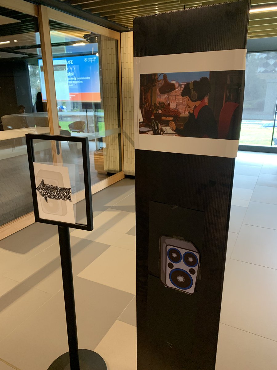 andypriestner's tweet image. Lo-fi beats in the exhibition room @monashunilib - how might we use downtempo chillout music in the library to enhance student study experience? #prototyping #userexperience #uxtour #uxdesign
