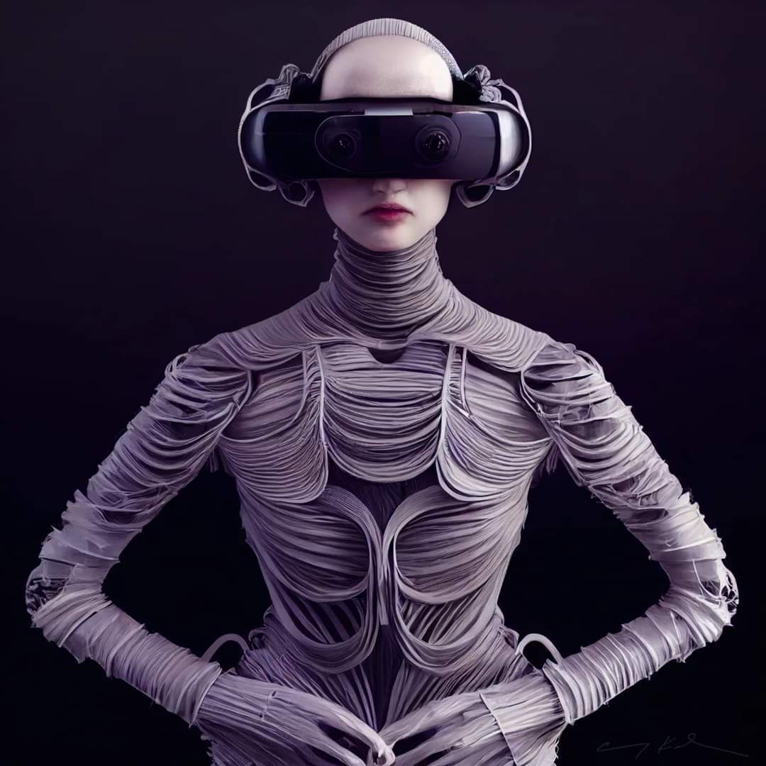 Been loving using AI to design #cyborgfashion. Can't wait to make these garments IRL &amp; loving the #digitalart #sketches in their own right.

Cyborg fashion sketches by <a href="/amykarle/">Artist Amy Karle💎</a> made in collaboration with #AI and by hand

#metaversefashion #hautecouture #fashion #nftfashion