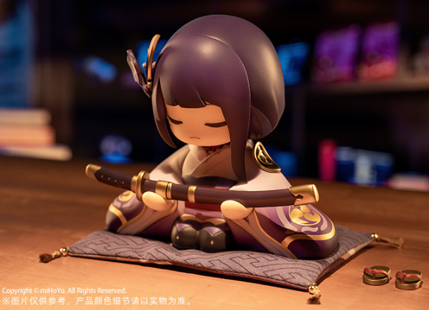 deviltakoyaki's tweet photo. New Genshin merch! "Statue of Her Excellency, the Almighty Narukami Ogosho, God of Thunder". 
Price: 229 yuan or about $32.
Release date: May 2023.
Size: 10.5 × 7.5 × 11cm.
https://t.co/Y0HlvWzx2N
#GenshinImpact #原神 https://t.co/lHZXvV53K3