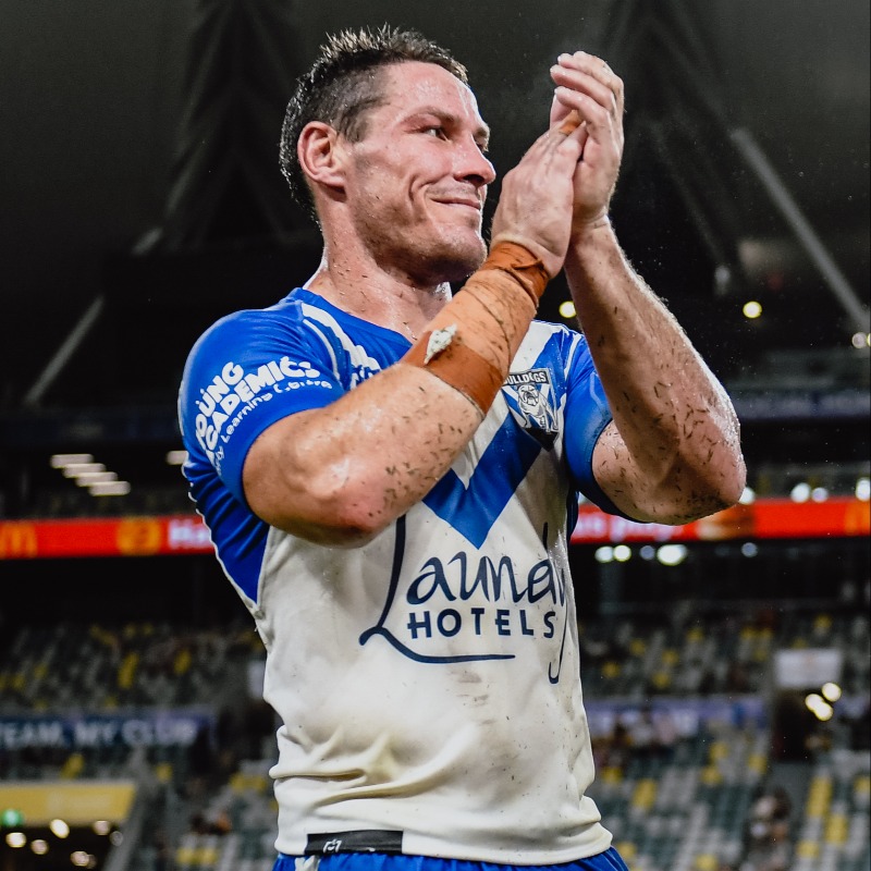 NRL_Bulldogs's tweet photo. Josh Jackson will retire after over a decade at Belmore. Thank you Josh, once a Bulldog always a Bulldog. 💙
