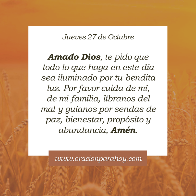 OracionParaHoy's tweet photo. Oración para hoy 27 de octubre: https://t.co/Yo6VRSXyTK