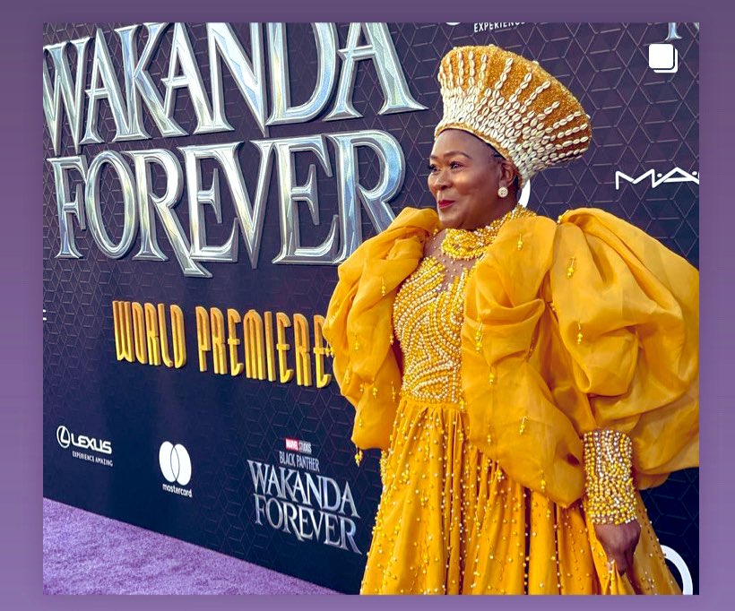 #WakandaForever <a href="/ConnieChiume/">Connie Chiume</a> Gorgeous 👌🏾🫶🏾#BlackPantherWakandaForeverpremiere