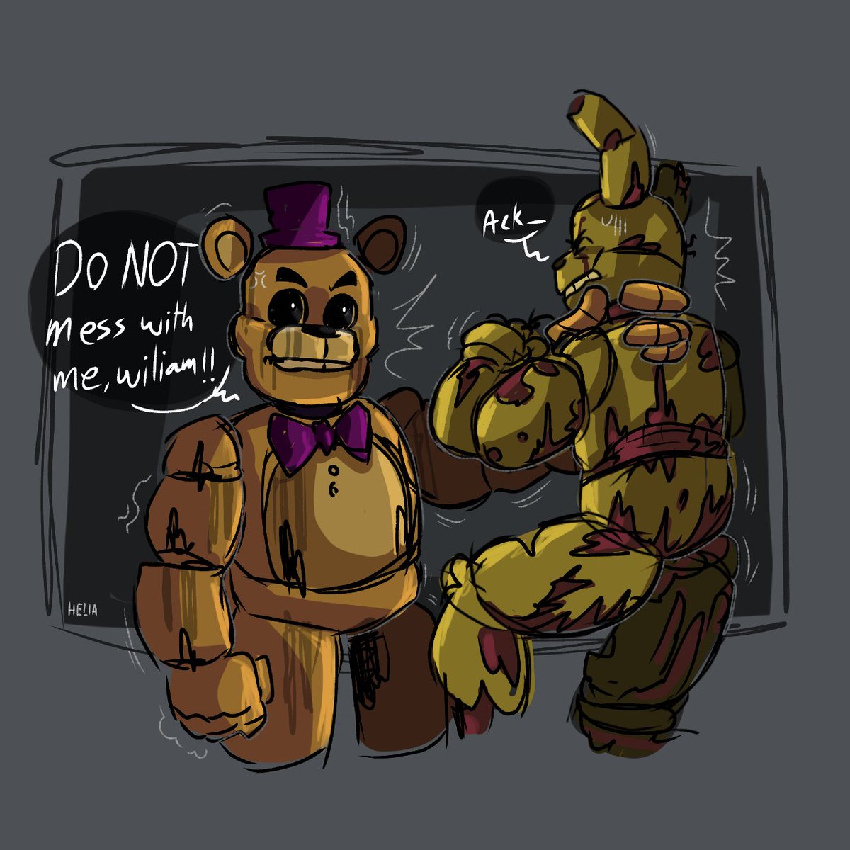 🫐Pazz Arts🫐 on X: What happened to him? :( #goldenfreddy #fredbear #fnaf  #FiveNightsAtFreddys #fnaffanart  / X