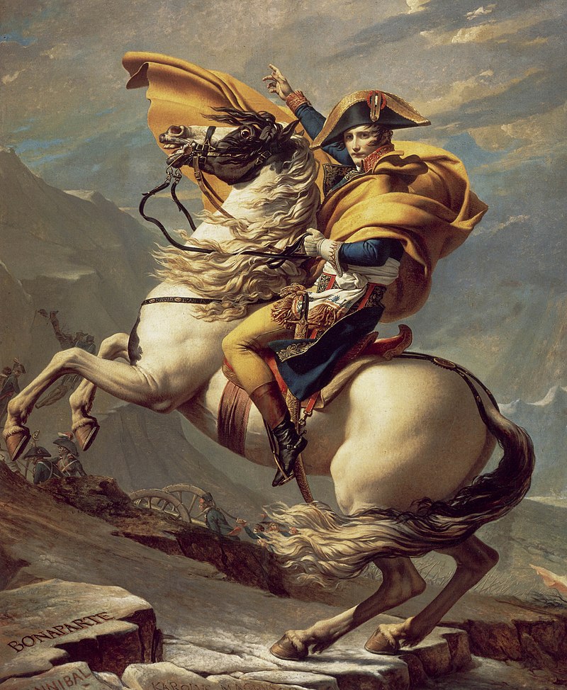 One painting from every year of the 19th century, in chronological order. 1801: Napoleon Crossing the Alps by Jacques-Louis David 1/100