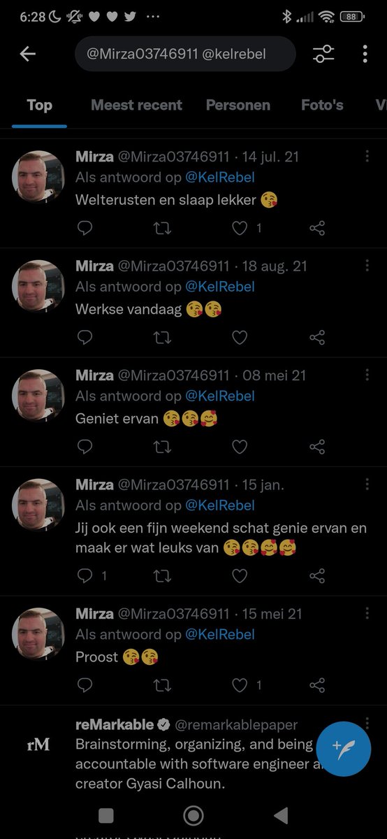 KelRebel's tweet image. Dat geklef hoeft van mij niet. Ik ken je ook niet en we hebben verder geen contact dus dan geen koosnaampjes en hartjes en kusjes.
Maar dat heb ik eerder aangegeven en het helpt niet.
Dus dit is wel goed moment om te stoppen. #softblock fijne dag verder.
