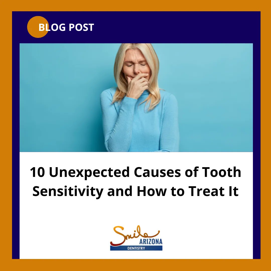 SmileArizona's tweet image. While tooth sensitivity is a common issue that can be diagnosed and treated with appropriate medications, it can be painful and disrupt your lifestyle if left unchecked. Learn more here:
buff.ly/3UFDbCq
#TeethSensitivity #TeethFix #ScottsdaleDentist