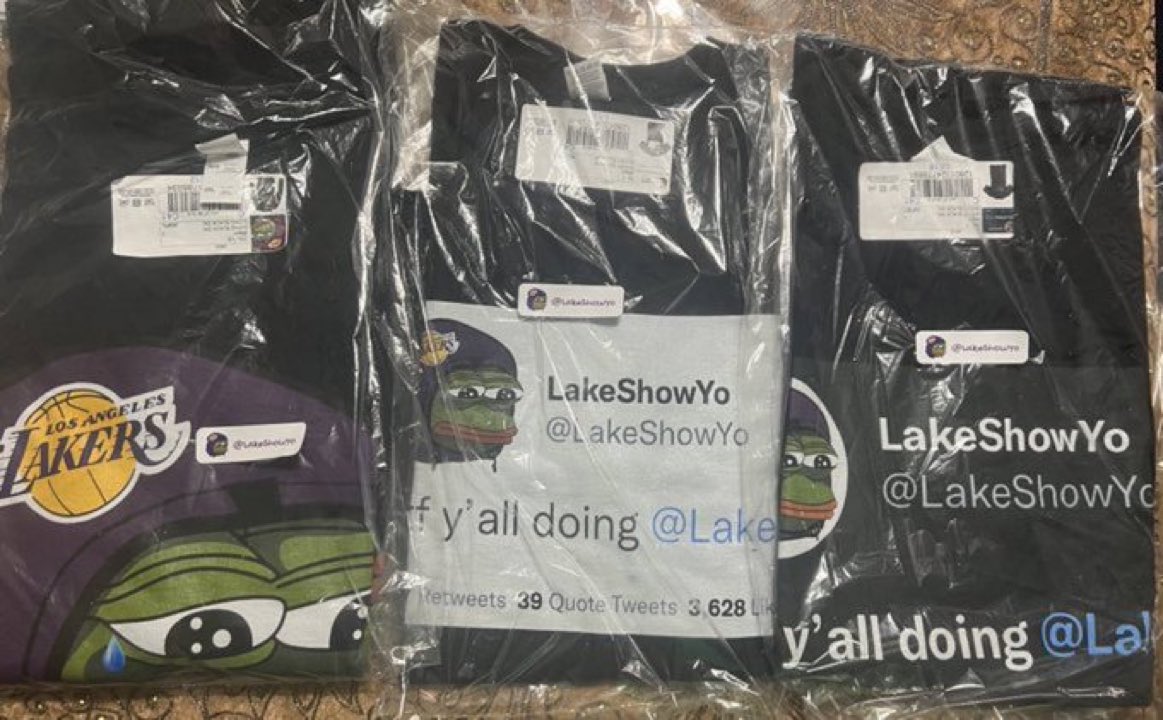 giving away a few Lakers tees

just RT to enter
