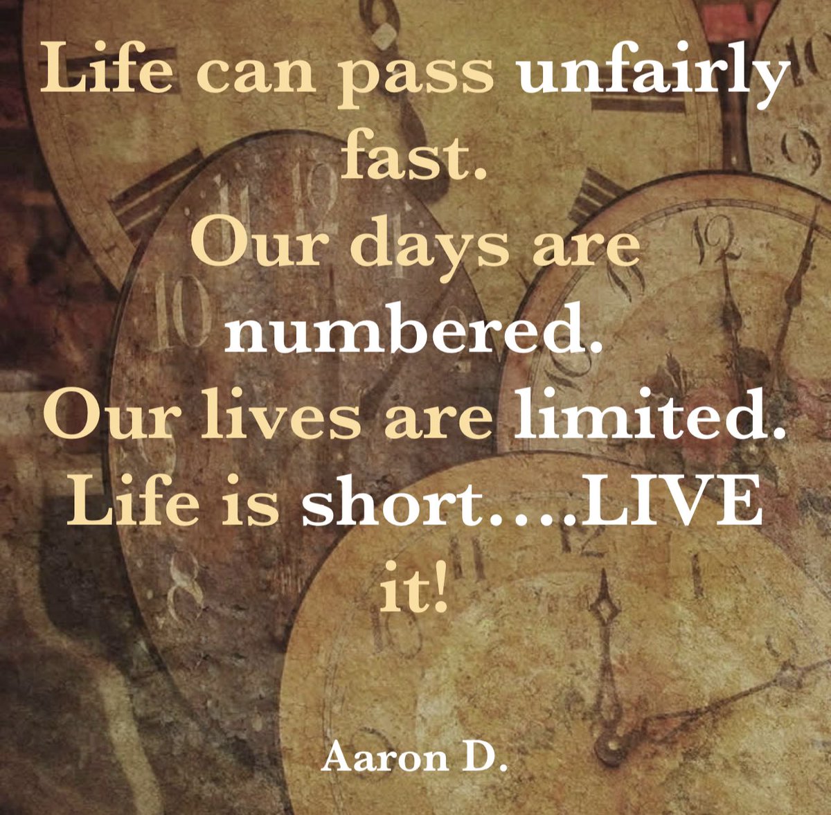 acdavisco's tweet photo. #lifeisshort #senseofurgency #getgoing #getbusyliving #dothatthing #stopwaiting #nomoreprocrastination #yourattitudeyourchoice #whatareyouwaitingfor #relentlesspursuit https://t.co/7JjpGSIDFm