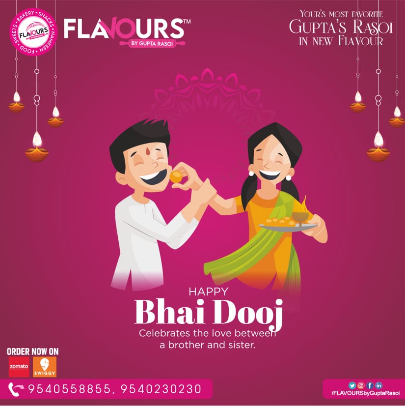 FLAVOURSbyGR's tweet photo. Happy Bhai Doojπͺ
.
.
.
#bhaidooj #bhaidooj2022 #chattpuja #bread #breadmaking #bakerybread #freshbread #muffins #cupcakes #flavours #guptasrasoi #guptarasoi #fbgr #flavoursbyguptarasoi #tasteofindia #pavbhaji #desifoodie #dahibhalla #fkmediaandproductions #indiansweets https://t.co/XBkKAmsqKb