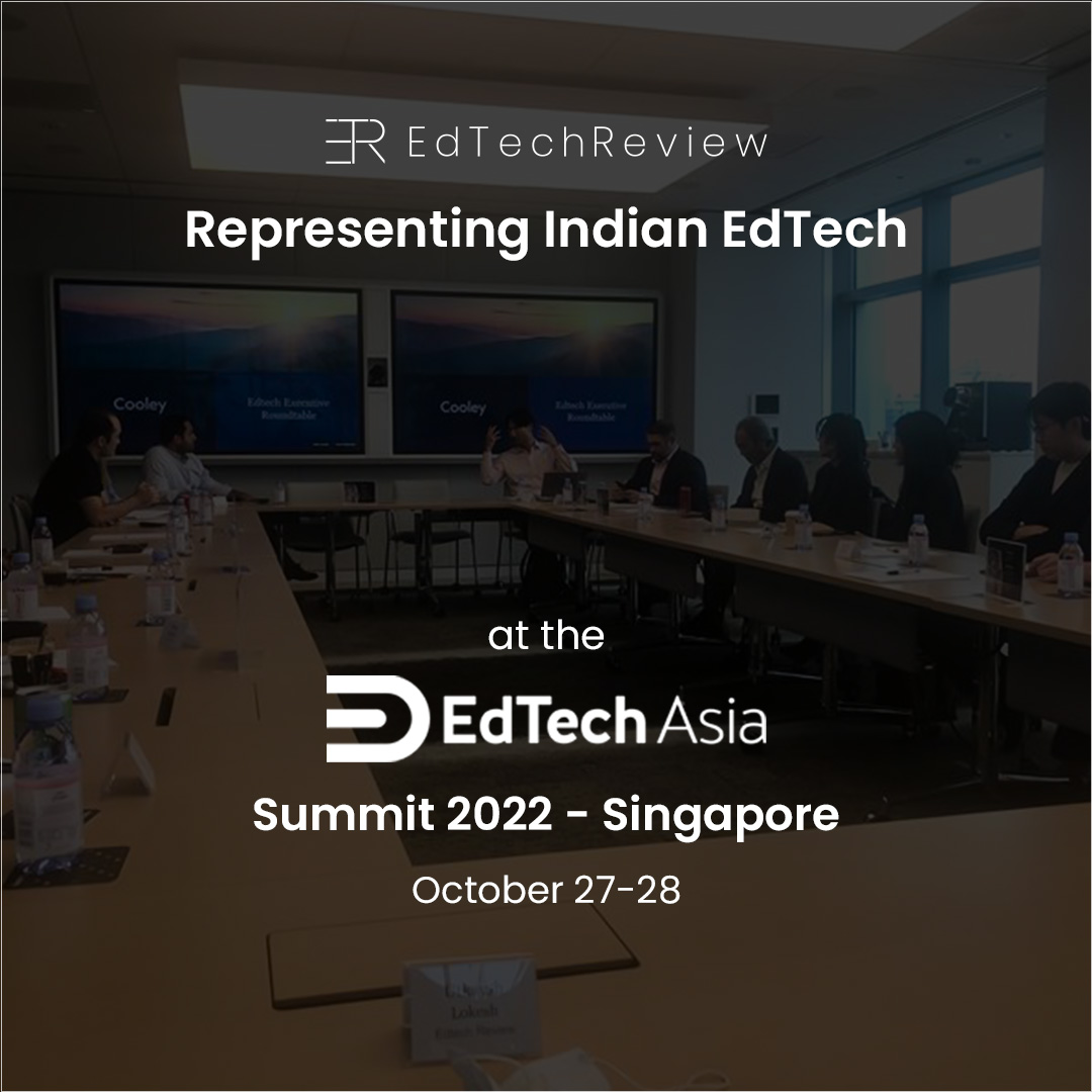 etr_in's tweet photo. EdTechReview is proud to be representing Indian EdTech in Singapore at the EdTechAsia Summit 2022. A pre-event engagement - "EdTech Executive Roundtable" was hosted today by Cooley LLP at their Singapore Office. Stay tuned for more updates from EdTechAsia Summit 2022. #edtechasia https://t.co/G5KEJimZJz