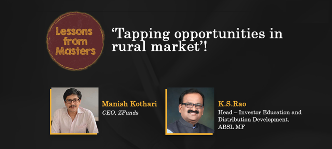 cafemutual's tweet photo. In the upcoming episode of ‘Lessons from the Masters’, Manish Kothari will share tips to expand distribution business in rural markets.
Read more : https://t.co/Y9a13vAwn4 #Lessonsfrommasters @abslmf @SRKoti @zfundsapp https://t.co/REScP2ZNbO
