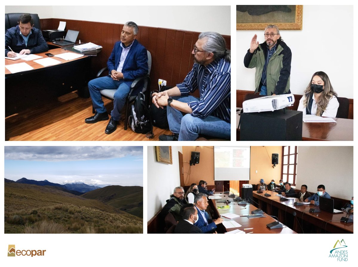 ECOPAR2's tweet photo. @ecopar2 y CASCA con el apoyo de @andesamazonfund, mantienen importantes reuniones con los GAD Municipales de Salcedo, Pujilí y Pangua para continuar con el  proceso de socialización de la propuesta de creación del #ACUS 💧 Casahuala-Pilishurco. https://t.co/lWKH0d9AIw