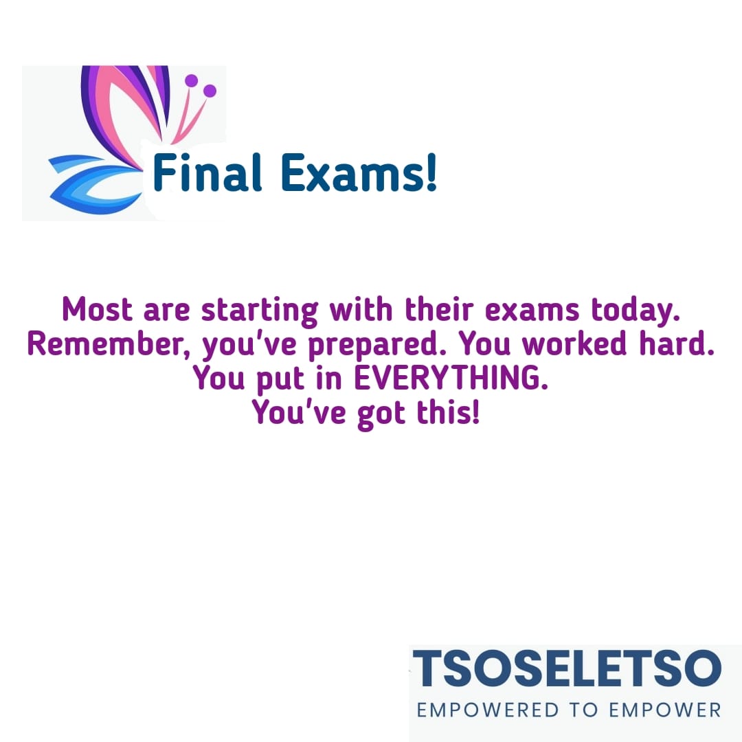 CleanUpMidrand's tweet photo. And finally, we've now reached the day that we've been preparing for. Walk into that exam room with confidence. Breathe.... And make waves.

#exam
#examchallenge
#preparedness https://t.co/FMYFvkZc4d