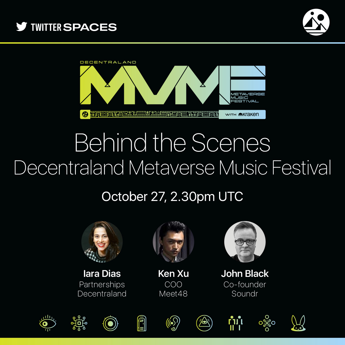 Join this week's #DCLMVMF22 Twitter Spaces  

Listen in to hear more about the festival and what you can expect from our featured guests:
 
Ken Xu, COO of <a href="/meet_48/">MEET48</a>
John Black, Co-Founder @soundrmusic

Set your reminder 🛎️
x.com/i/spaces/1zqJV…