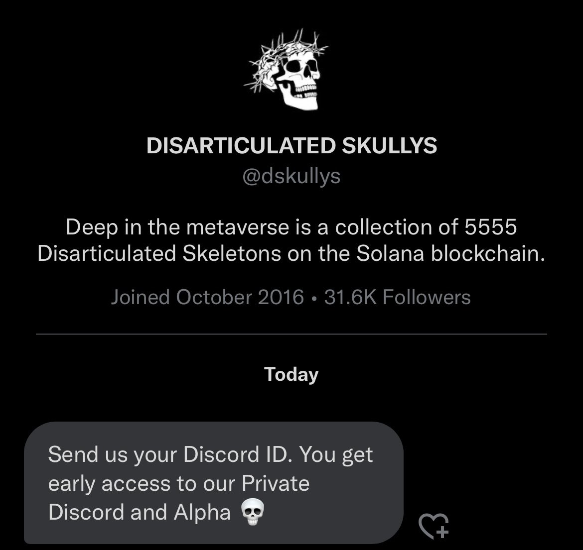 Disarticulated Skullys tweet media