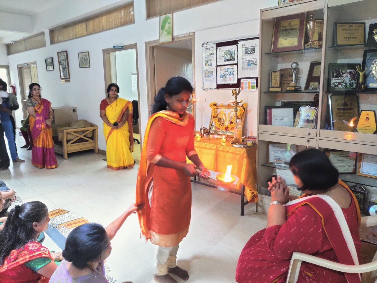 After 2yrs of pandemic, this year there was a grand #Diwali #Celebration at #MitraJyothi. Laxmi Pooja, spectacular lights, firecrackers, irresistible traditional sweets and exchanging gifts mark the #festivities
 #visuallyimpaired #Schoolforblind  #personswithdisabilities #ngo