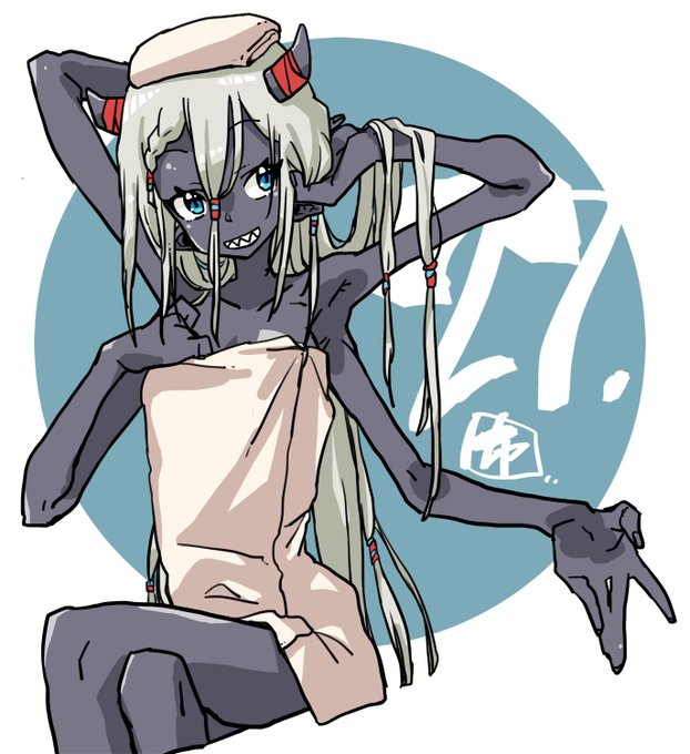 何日続くかな。今日はお風呂な多腕鬼さんでした。髪は結えばよかったかも。('・ω・`) 