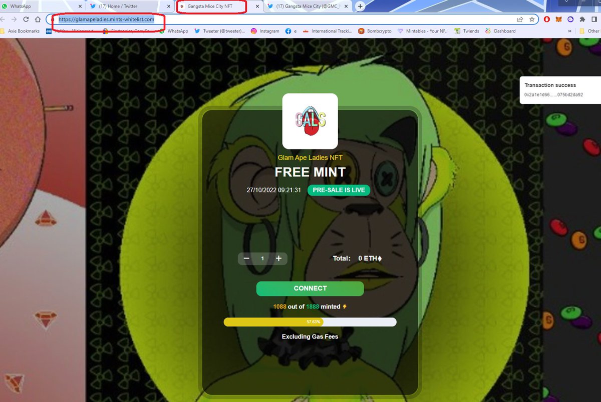 wondering what <a href="/GMC_NFT/">Gangsta Mice City</a> has to do with the #GALs scam mint website ??? that's really dodgy, is not it ???
#NFT #NFTCommuinity #Etherum