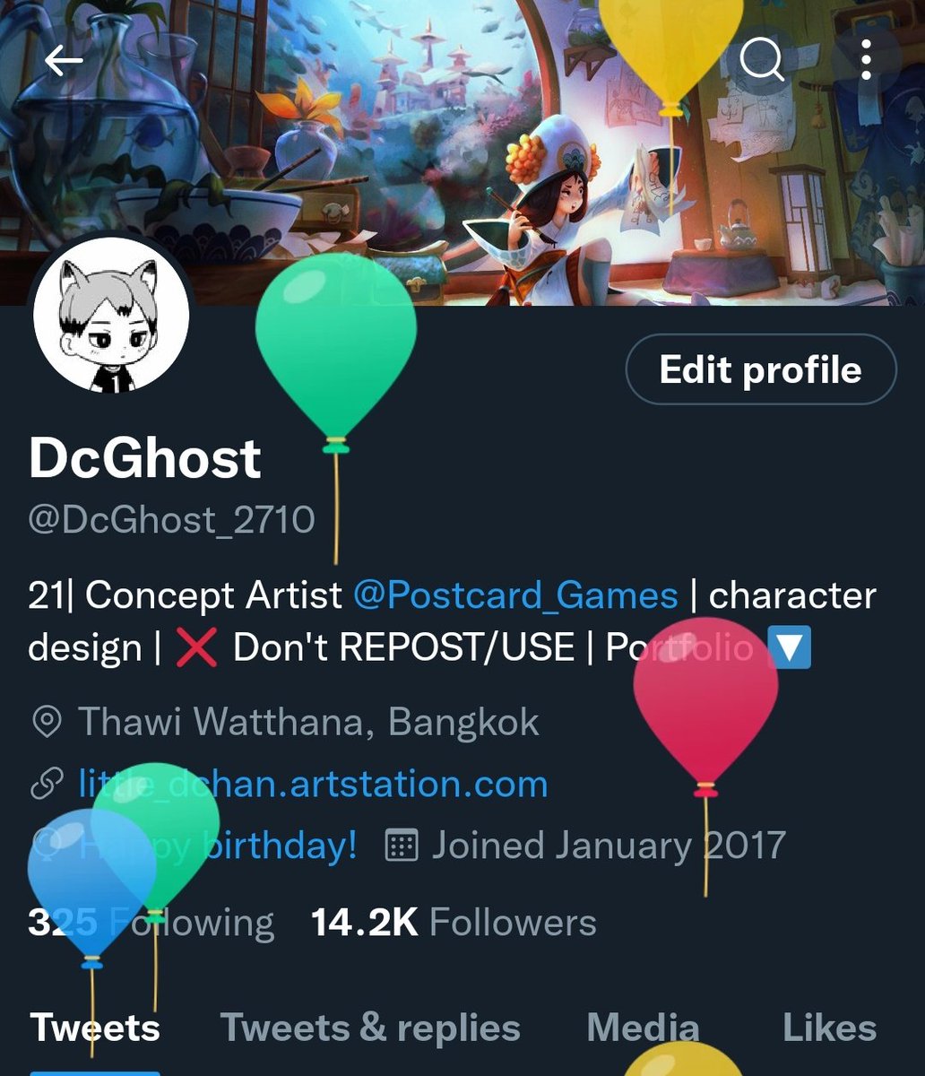 Oh? It's balloons day again. 😮 
It's coming around way too soon tho.