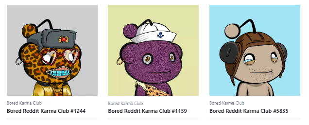 <a href="/Spinance/">Spinance</a> <a href="/opensea/">OpenSea</a> <a href="/BoredKarmaClub/">Bored Karma Club</a> have 3 now