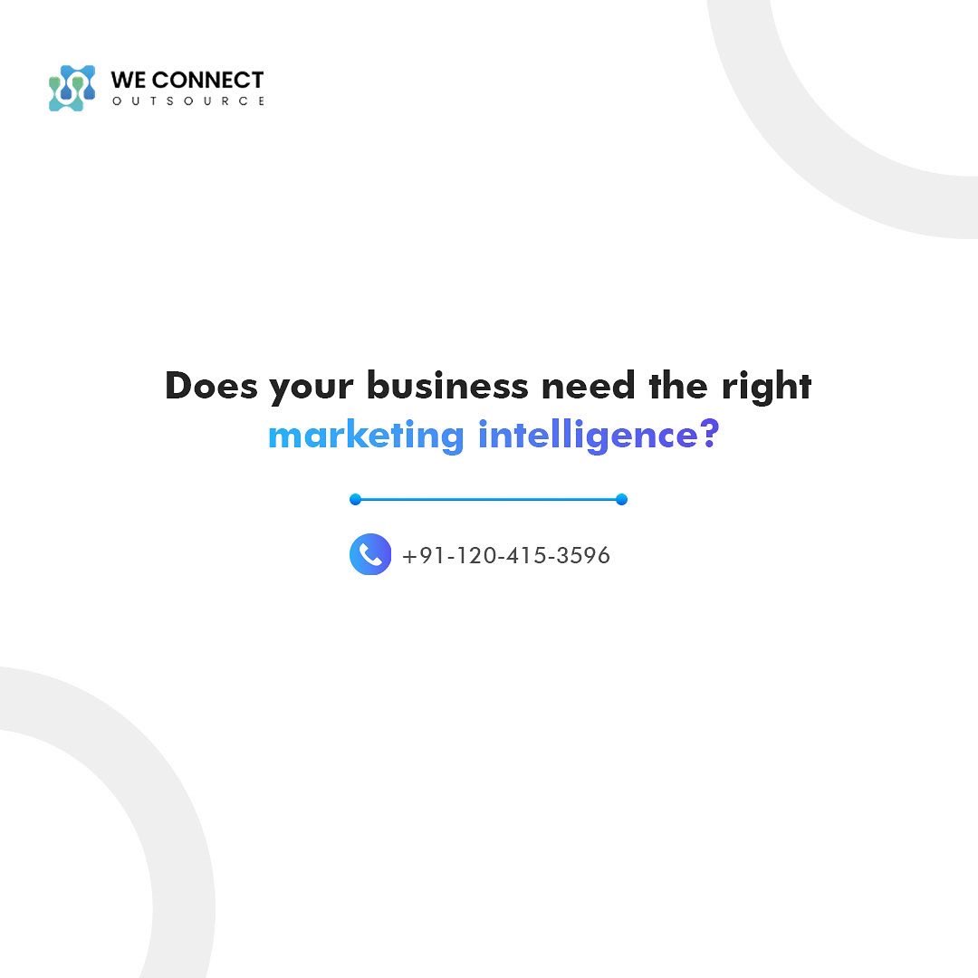 In order to attract and maintain an audience, you must have a comprehensive understanding of the entire market.

Are you looking to expand your target audience?

#weconnect #weconnectoutsourcing #outsourcing #outsourcingindia  #bpo #business #bposervices #marketresearch