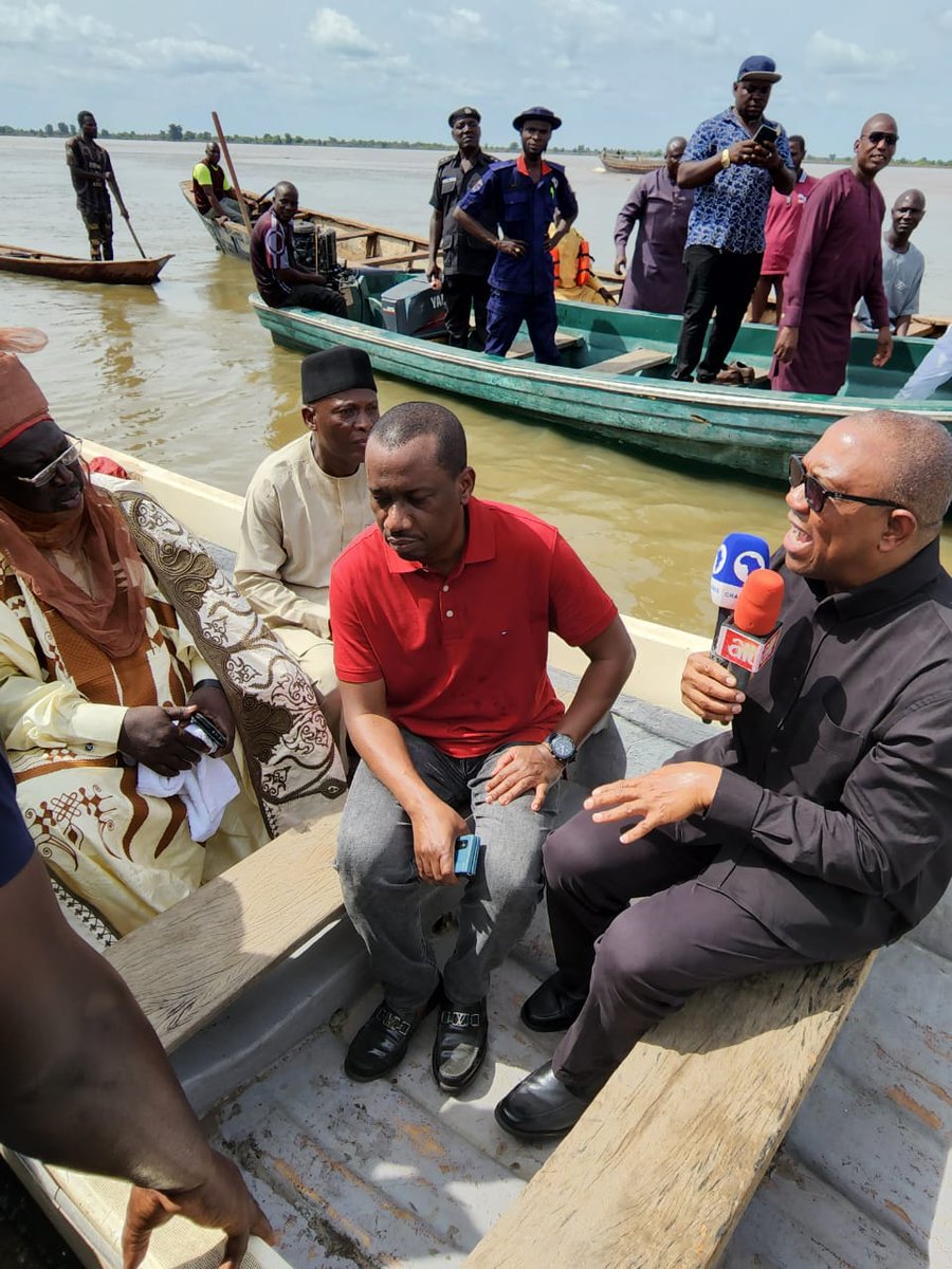 PeterObi's tweet photo. During my recent visit to the flooded areas of Taraba State, I had the honour of calling on HRH Alh. Abubakar S. Danbawuro, The SARKI of Ibi. -PO https://t.co/K8lbCiCnaN