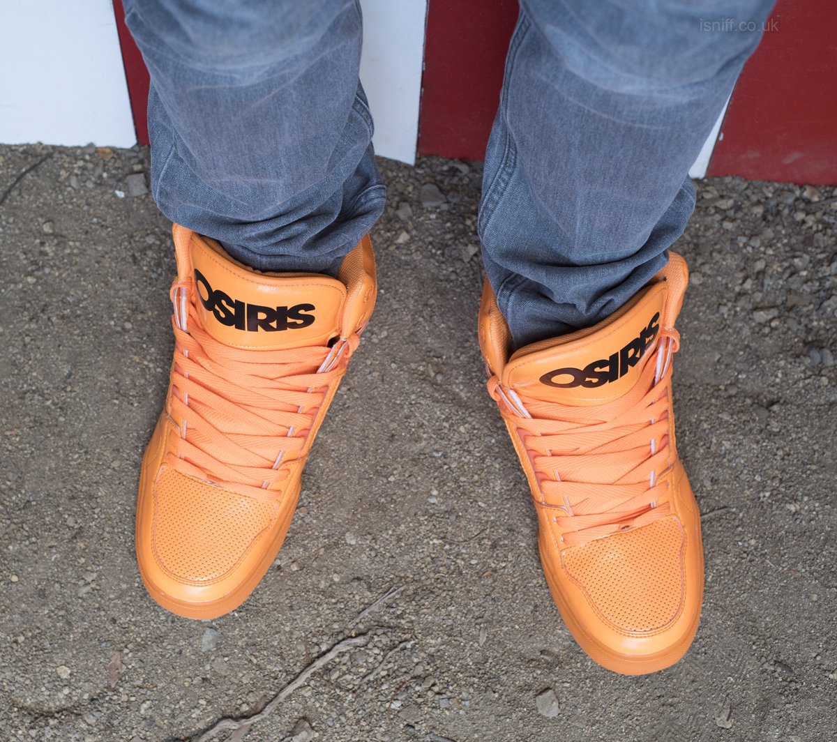 soletrade's tweet image. bam! #osirisnyc #orangekicks