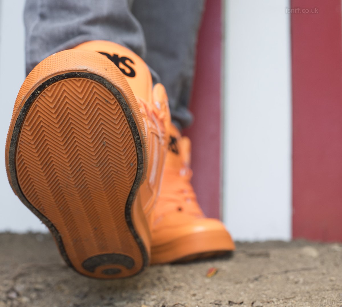 soletrade's tweet image. bam! #osirisnyc #orangekicks