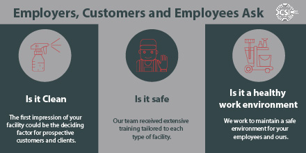 CSIinternat's tweet image. Common concerns among customers and employees are cleanliness, safety, and health, and at CSI International, we address those concerns and guarantee top quality service.  #CSI #officemanager #janitorial #facilityservice