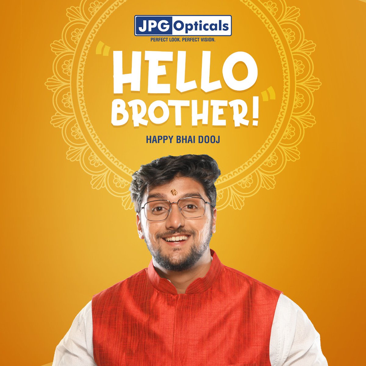 jpgopticals's tweet photo. May this ‘Bhai Phota’ strengthen your bond more than ever and bring joy, prosperity, and happiness!

#BhaiDooj #BhaiPhota #jpgopticals https://t.co/BvRXqL6AP0