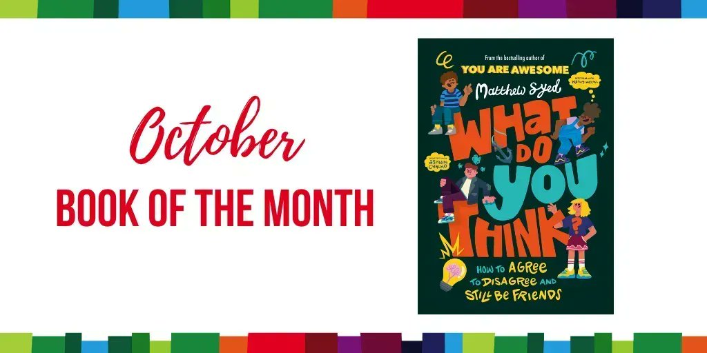 What Do You Think? by bestselling author & Olympian, @matthewsyed will help 9+ readers to find their voice, flex their social superpowers, & speak up with kindness & confidence. To WIN a copy: RT, FLW & tell us what you've done this half term? UK/IE Ends30/10 @HachetteKids