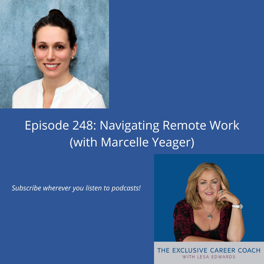 Are you struggling with remote work as a manager and/or employee? Listen to my discussion with Lesa Edwards of The Exclusive Career Coach Podcast. 

We talk about managing and being managed &amp; how to ensure you are setting yourself up for success.

Listen: exclusivecareercoaching.com/posts/2022-10-…