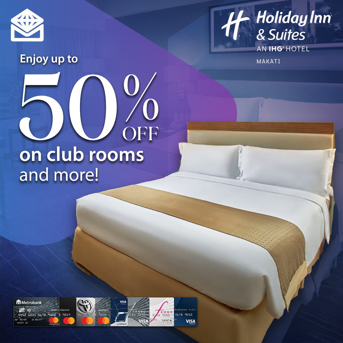 Metrobank Card on Twitter "Up to 50 OFF on Holiday Inn & Suites
