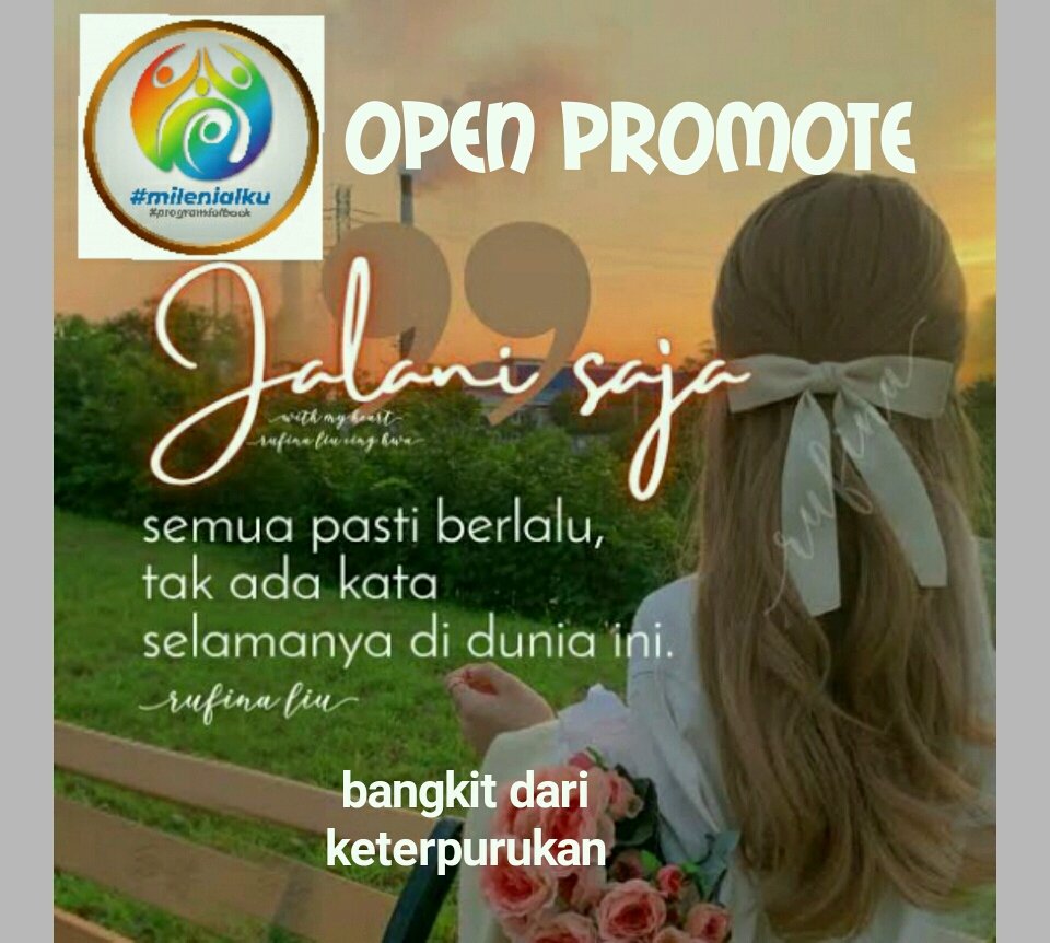 💙⚘⁀⋱ Open Promote ⋱‿⚘💙 #programfolback #milenialku Setiap manusia harus bangkit dari keterpurukan dan tidak berlarut dalam rasa sedih yang berkepanjangan. Follow ⬇️ @herry_wl Cc ⬇️ @TheArieAir @wiwikherma @Evie19101 🔃❤Reply Bangkit dari keterpurukan