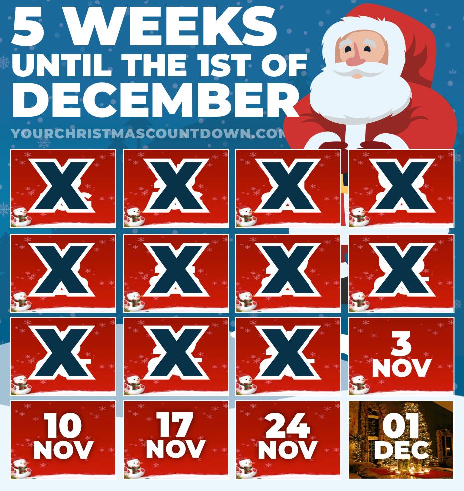 christmas_clock's tweet photo. 5 WEEKS UNTIL  1ST #DECEMBER!
 🕒 https://t.co/08kJVAWqc2 🎄🎅 https://t.co/6E4YV0iZwU