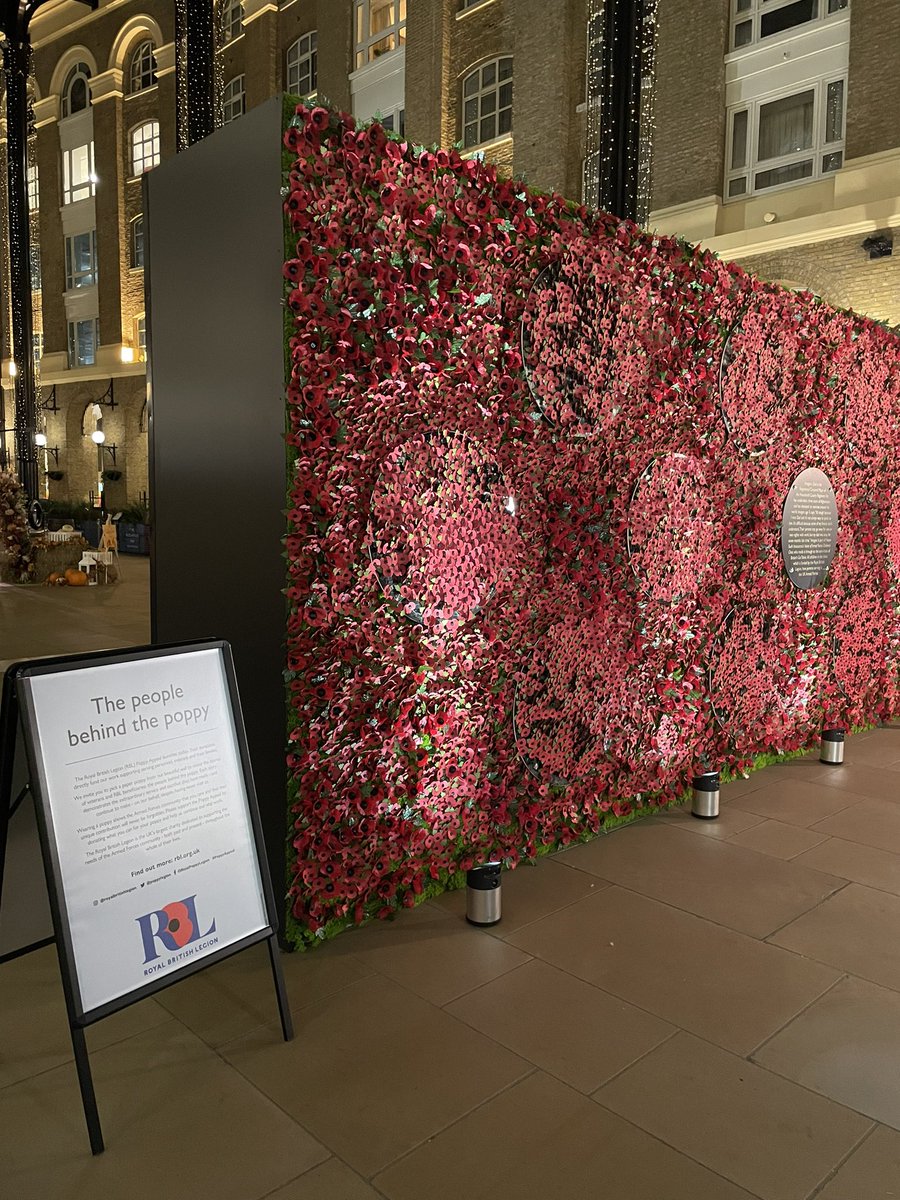 1/4 We're at Hay’s Galleria, London Bridge, for the launch of this year's Royal British Legion #PoppyAppeal