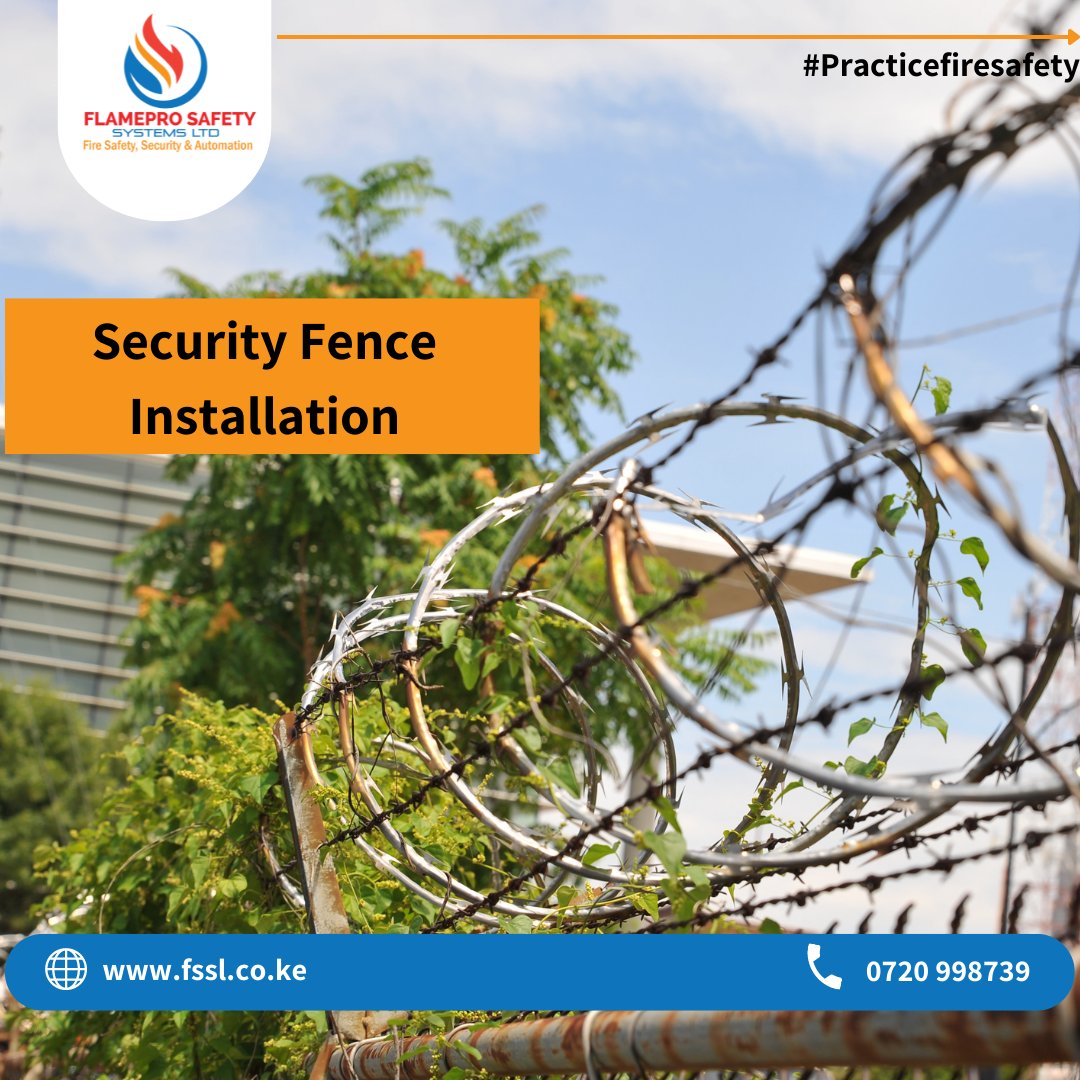 OfficialFssl's tweet image. Any razor-wire fence or electric fence should give you a long lifetime of service.

At FSSL we ensure that you get the best of the best

Contact us for guaranteed services

fssl.co.ke
0720 998739

#fssl #security #securitysystem #razorfence #electricfence