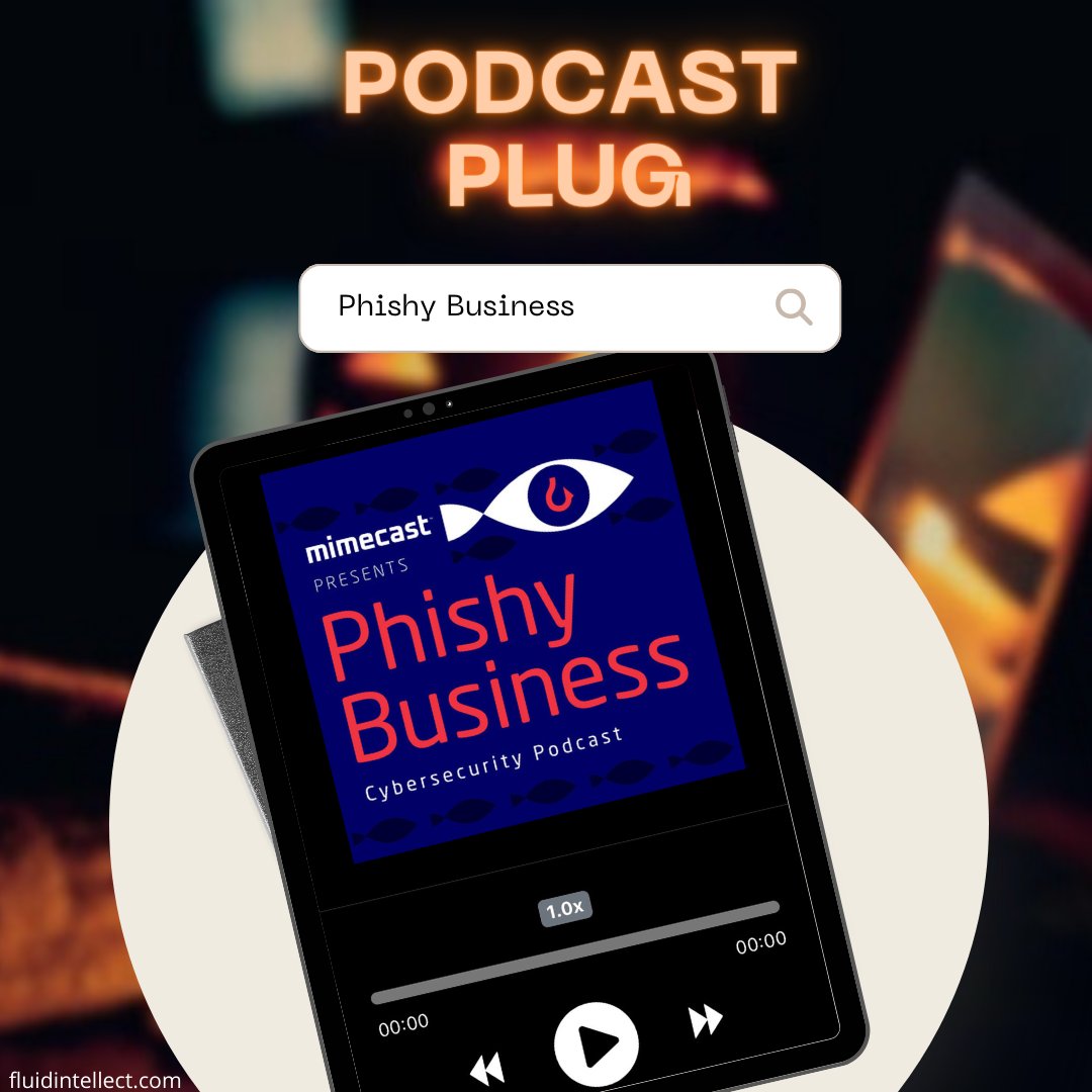 Our podcast pick is #phishybusiness presented by @mimecast a series dedicated to exploring the lesser-known side of cybersecurity #cybersecurityawarenessmonth
•
#techforgood #phishing  #phishingattack #antiphishing #socialphishing  #smsphishing   #phishingcalls #tech