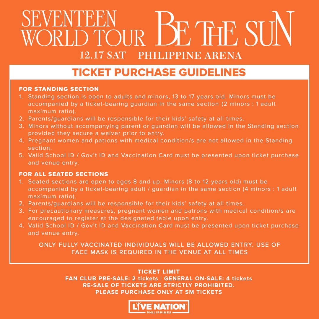 Hi Carats! We have converted some seats at the UBC Premium section into UBC REGULAR. 

This means more tickets at the price of P1,850! Check out the seat map below. 

#세븐틴 #SEVENTEEN #SVT_WORLDTOUR_BETHESUN #BETHESUN