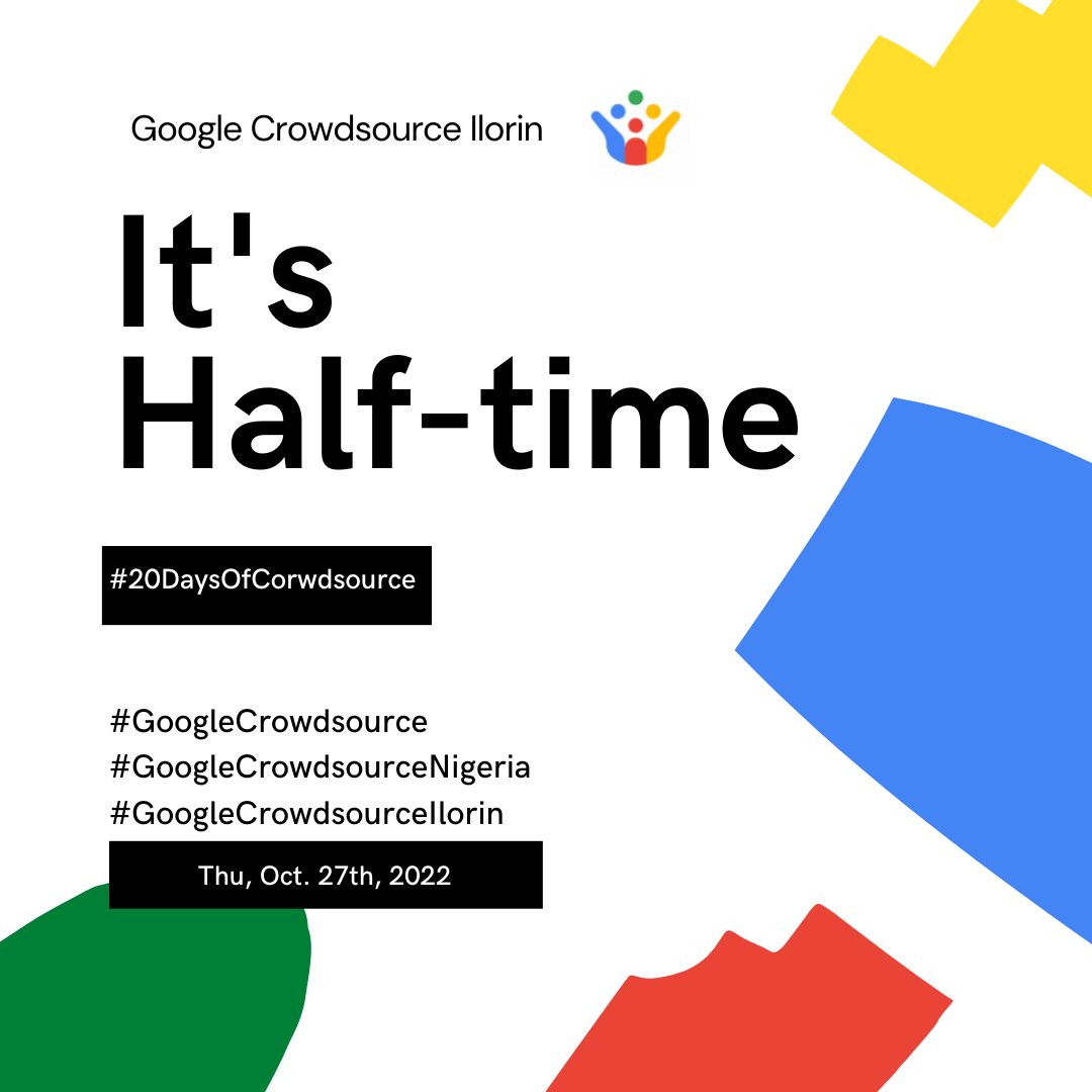 al_knbi299's tweet photo. Yeahh it's half-time, we go again harder.
I'm so glad I participated in this challenge, all thanks to @zaarab001 π₯π
#20DaysofCrowdsource #GoogleCrowdsource #GoogleCrowdsourceNigeria #GoogleCrowdsourceIlorin https://t.co/VXotom6Ybh