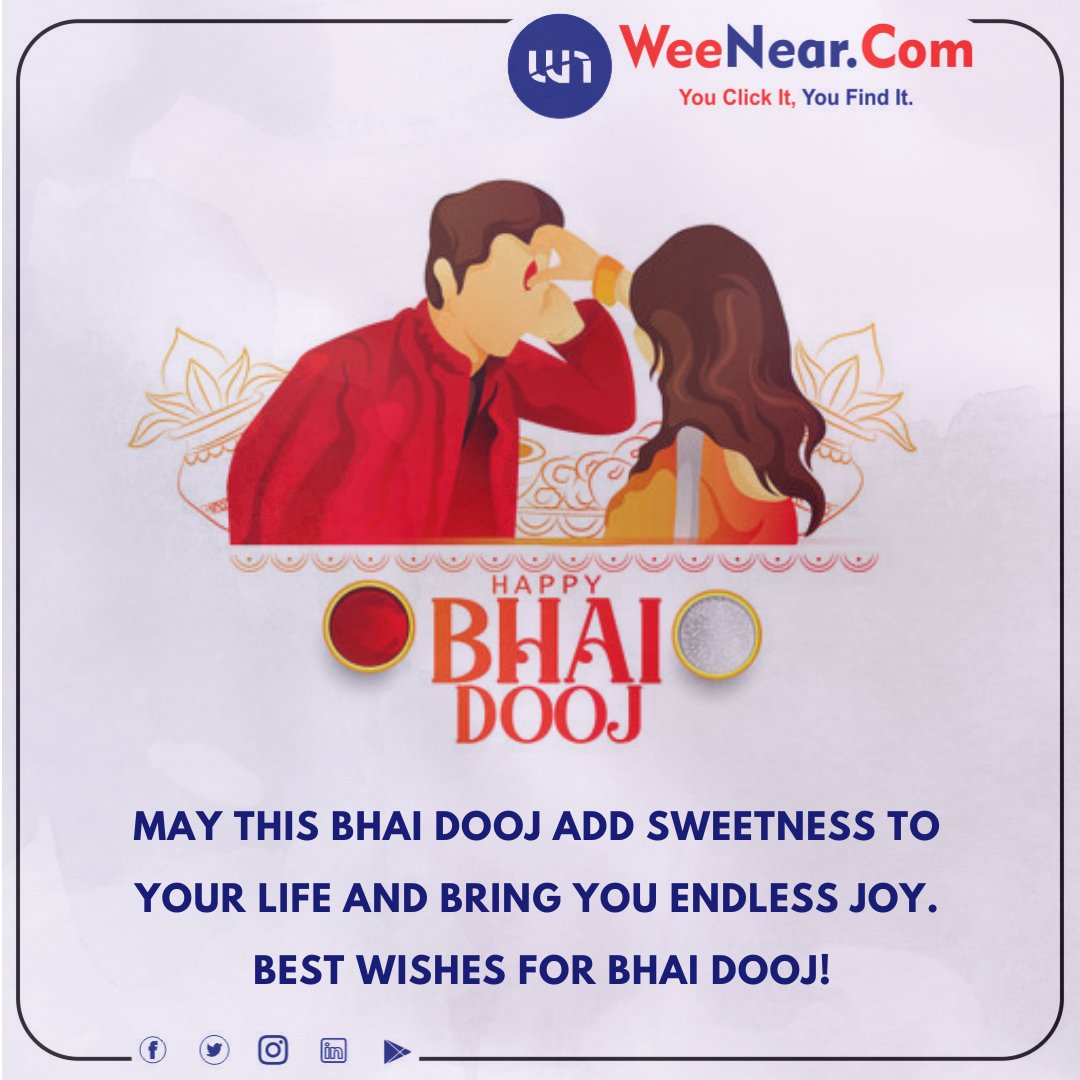 sapan2808's tweet photo. Happy Bhai Dooj ✨✴️

#bhaidooj
#weenear https://t.co/MLuvEMYtYZ