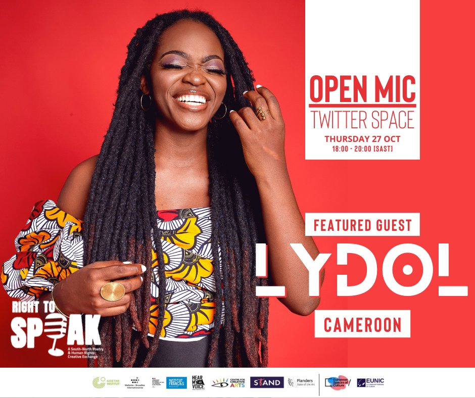 Qhakaza's tweet photo. For the past few months, I've had the pleasure of hosting @_RightToSpeak's Open Mic Nights. Tonight is the last one 🥺 but I'm really looking forward to hanging out with @LydolSlam + @Nachlalibre. It's going to be 🔥🔥🔥 

Tune in at 18:00! https://t.co/zyvpKjNFU7